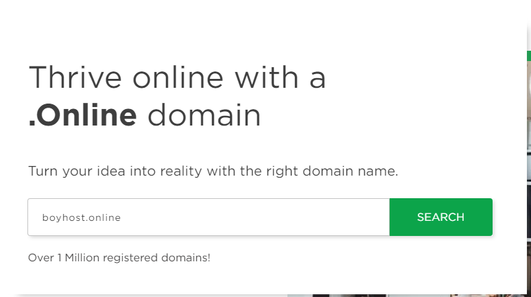 Get.Online 提供一年免费 .Online 域名注册教程