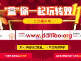 新网双11:注册抽iphone盲盒,邮箱/主机/网站建设0元,域名-COM首年16元,CN首年8.8元