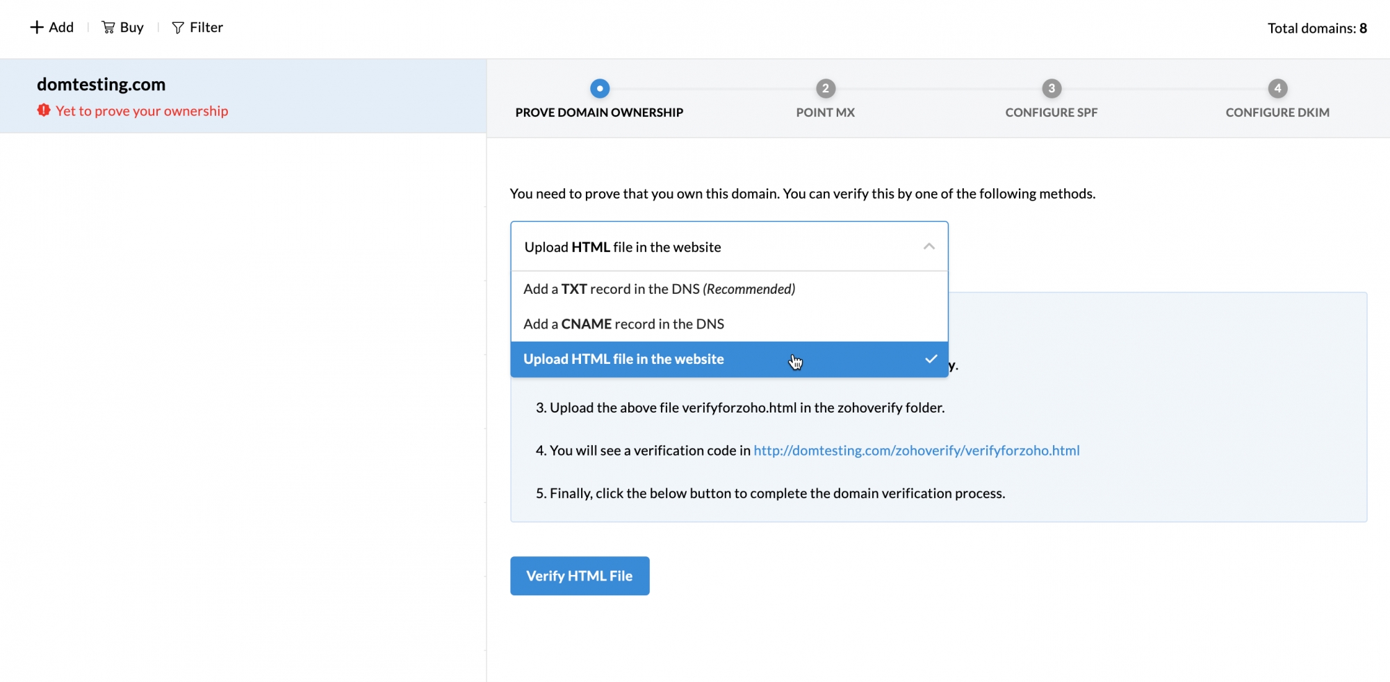 Email Hosting with Zoho