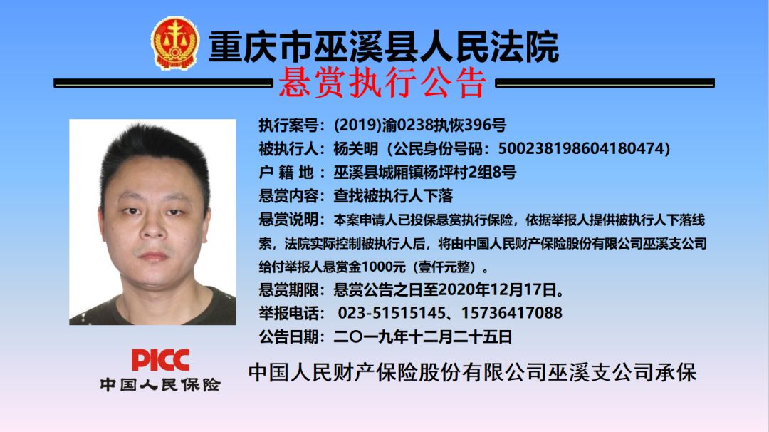 执行悬赏公告第六弹上线，你认识几个？